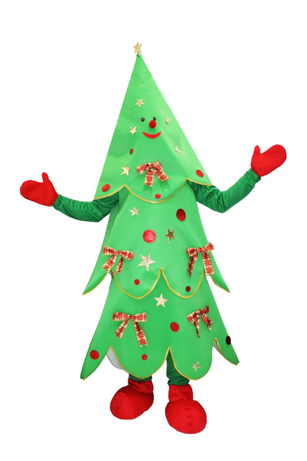 ALBERO DI NATALE DECORATO CON FIOCCO MASCOTTE